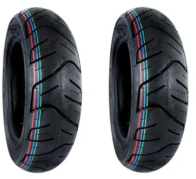 2x Reifen 3.50 x 10 Zoll, 90/90-10, TL 51J PR 508, für China Roller 50ccm wie Piaggio Zip, Vespa, Peugeot Ludix, Kymco Agility