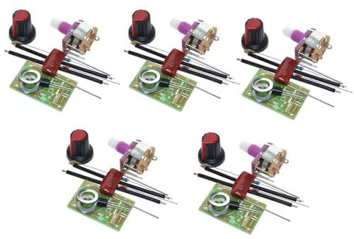 5PCS AC 220V PWM motor speed controller 100W fan speed regulation LED dimmer switch module (Spare Parts)