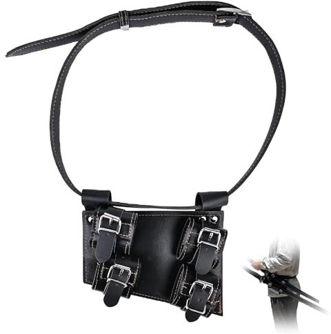 Katana Schwerthalter mit 105cm Gürtel Robuster Gürtel für bequemes Gürtel für 2 Katana Perfektes Cosplay und Samurai-Enthusiasten Zubehör für Nachstellungen Hochwertiges Accessoire für Samurai-Fans