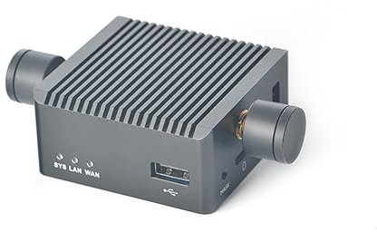 Nanopi R2S Plus Wireless Dual Mini WiFi Router OpenWRT, Portable Smart Home Office Gateway, Rockchip RK3328 Soc DDR4 1GB RAM 32GB eMMC, with Dual Gbps Ethernet M.2 WiFi Module Support Debian Ubuntu