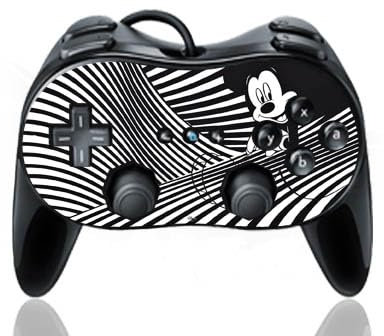 Skin kompatibel mit Nintendo Wii Classic Controller Pro Folie Sticker Offizielles Lizenzprodukt Disney Mickey Mouse