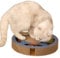 Heikoeco® Kratzbrett Katze mit 2 Klingelballs, 3 in 1 Kratzpappe für Katzen Rund, Katzenspielzeug Selbstbeschäftigung aus Langlebiger Wellpappe (Blau, Rund)
