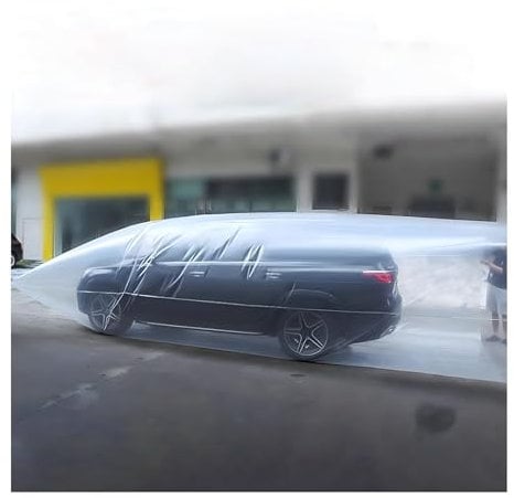 Autoabdeckung Überschwemmungssichere Autoabdeckung für den Außenbereich, aufblasbare Autoblase, universelle Autoabdeckung, schützt vor Hagel