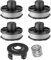 RISELION Bobine de coupe-bordure 195858-1/196146-9 compatible avec Makita Akkusense 18 V DUR181/RF/Z (4 bobines de coupe-bordure + 1 couvercle de débroussailleuse + 1 ressort)