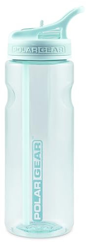 Polar Gear Aqua Grip Water Bottle – BPA-Free Reusable Water Bottles With Straw – 650ml Sports Water Bottle Perfect for Gym, Cycling & Work
