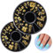 2 Sätze 3D Meerestiere Nagelsticker, Schön Geprägte Ozean Nagelsticker, Sommer Nagelsticker für Damen, Mädchen, DIY