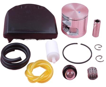 LAERNPU 47mm Piston Kit For Husqvarna 455 For Rancher 455 Fuel Filter Line Hose Primer Bulb Needle Chainsaw Replace Spare Part