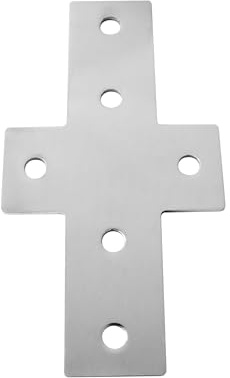 KLAK 40 - Verbinderplatte - X - 157x85mm Aussen Kreuz Flachverbinder 40x40 Aluprofil - 4 Stück