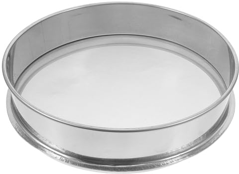 DIYEAH Tamiz para Esmalte de Cerámica Redondo | Filtro de Malla Fina de Acero Inoxidable de 20cm | Colador Acero Inoxidable para Alfarería y Proyectos de Barro