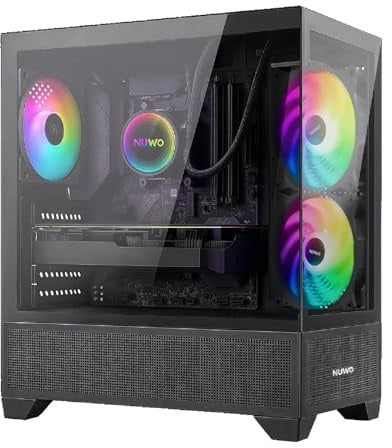 Keydo PC Gaming Fisso Desktop Ryzen 7 5700X | RX 7600 8GB | 32GB DDR4 | SSD 1TB NVMe | Raffreddamento a Liquido ARGB 120mm | Windows 11 Pro | Computer Gaming ARGB – SK-7
