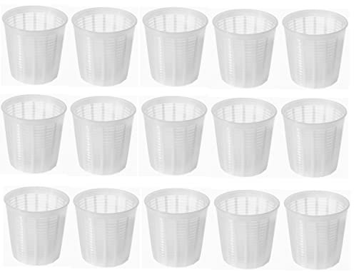 AlcoFermBrew 15 x Käseform 9.8x10cm - 0.35kg – Käseformen | Korb | Käseherstellung | Lab