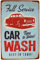 Hioni Full Service Car Wash Vintage Blechschild Poster Wandschild Wand Dekoration Metallschild Türschild