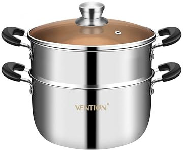 VENTION Kochtopf Dampfgarer, Couscoustopf 20 cm