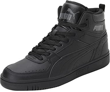 PUMA Unisex Rebound Joy Sneaker, Black Black-Castlerock, 44.5 EU