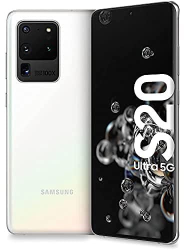 Samsung Galaxy S20 Ultra 5G 128GB Dual-SIM Cloud White EU [17,44cm (6,9) OLED Display, Android 10.0, 108 12 48MP 3D Quad-Kamer