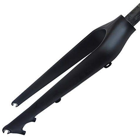 Fahrrad Starr Gabel, Sportradgabel+Fahrradgabel Carbon, Rennrad Radsport Vordergabel, 29 Zoll Voller Kohlefaser Faser Laser Gerade Rohr Hard