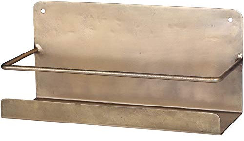 Chic Antique Wandregal Regal aus Messing Metall Draht Gold Aufbewahrungsregal Skandinavisches Design