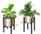 Dhouse Adjustable Plant Stand Adjustable Width and Height for 28-34cm Plant Pots Metal Plant Holder Stand Display Flower Stand Holder for Indoor Outdoor Living Room and Bedroom