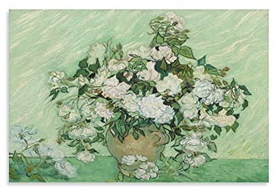 Vincent Van Gogh – Rosen-Poster, dekoratives Gemälde, Leinwand, Wandkunst, Wohnzimmer, Poster, Schlafzimmer, Gemälde, 50 x 75 cm