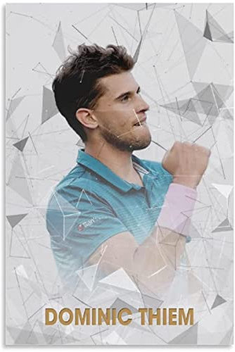 JEYUAN Bild Auf Leinwand 40 * 60cm Senza Cornice Giocatore di tennis Dominic Thiem Poster Decorazione Soggiorno Decorazioni per la casa Camera da letto
