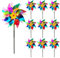 10 Piezas Molino de Viento Repelente Aves,Anti-PáJaros Reflectantesmolinillo de Viento para PáJaros,Molino de Viento Reflectante,Anti-PáJaros Reflectantes,Control Reflectante,Control de Aves