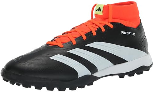 adidas Predator 24 League Turf, Zapatillas Unisex Adulto, Black White Solar Red, 44 EU
