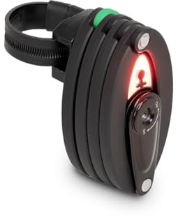 Youin Candado Plegable de Acero Templado con Luz LED - Seguridad Alta - Resistente al Clima - Portátil y Compacto - Para Bicicletas y Patinetes