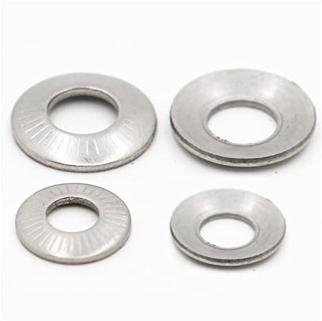 TULDYS M3 M4 M5 M6 M8 M10 M12 M16 A2-70 Tellerfeder aus Edelstahl 304 gezahnte Sicherungsscheibe gerändelte elastische Dichtung (Size : M8 5pcs)