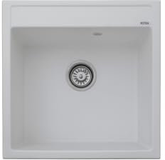 Granitspüle Küchenspüle Granit Einbauspüle Spülbecken Spüle Granit Etugen Weiss 50x50cm