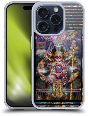 Head Case Designs Offizielle Jumbie Art Horus Götter und Göttinnen Soft Gel Handyhülle Hülle kompatibel mit Apple iPhone 15 Pro