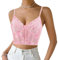 Naimo Camisole - Corsetto da donna in raso, con spalline sottili, senza maniche, con reggiseno push up, rosa chiaro, XS