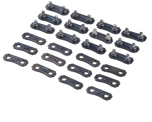 Kit di riparazione per catena per motosega, facile da usare, 12 set, 3/8 LP 127 cm, cinghie di fissaggio per una sostituzione rapida