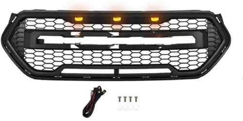 TXCDF Auto Front Kühlergrille für Ford Escape Kuga 2016 2017 2018 2019,Kühler Grill Dauerhaft Frontgrill Mesh Frontstoßstange Frontgrill Sport Stil Autoersatzteile