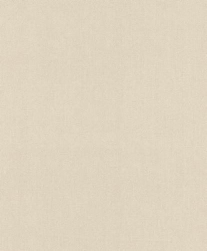 Rasch Tapeten 633788 - Unitapete aus Vlies in Cremeweiß aus der Kollektion Color your life - 10,05 m x 0,53 m (LxB)