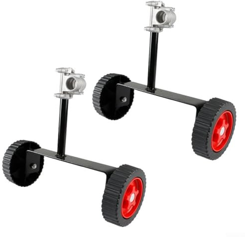 Rasentrimmer-Aufsatz, verstellbares Rasenmäher-Hilfsrad, Schieben Sie hinter Unkrautschneider, Stützräder (26 mm)
