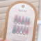 Senvenski Cercueil Faux Ongles, Ombre Clignotant Cat Eye Magnétique Holographique Press On Nails Scintillante Acrylique Ongles Pour Femme Et Fille (CD053)