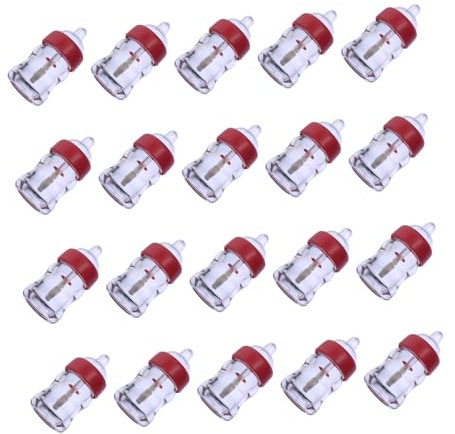 Beatifufu 20 Tubetti Vuoti Per Lucidalabbra Contenitori Trasparenti Per Balsamo Per Labbra Mini Flaconi Per Balsamo Per Labbra