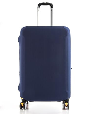Housse Protection Valise,Housse De Protection pour Bagages,Elastique Housse De Valise Luggage Cover (Bleu Marine,L :26-28 inch Luggage Case)