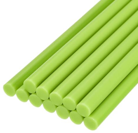 QUARKZMAN Mini Stick Colla a Caldo per Pistola Colla a Caldo 11mm x 100mm Verde Brillante 12pz