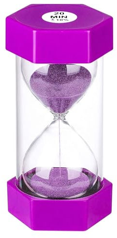 Sablier géant de 20 minutes en plastique coloré pour enfants, jeux, salle de classe, cuisine, décoration 20 minutes