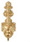 Ästhetischer Wandkerzenhalter, rustikales Design mit stabiler Konstruktion, perfekt für verschiedene Raumeinrichtungen (Gold)