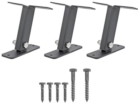 ViaGasaFamido 3Pcs Heavy Duty Roof Riser Brackets Kit, Adjustable Angle Pergola Brackets Roof Bracket Kit for Roof Pergola Gazebo Patio Cover