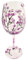 PRETYZOOM Verre à Vin Peint Cocktails Pendaison De Crémaillère Verres à Vin à Longue Tige Margarita Verres à Vin Sans Pied Verres à Vin Rouge Tasses Sans Tige Présente Un Verre Violet,mauve