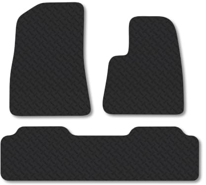 Tesla Model 3 (2019+) 5mm Rubber Car Mats | Heavy Duty Rubber Tailored Fit Floor Mats Full Coverage Durable Waterproof Accessories Easy Clean Anti Slip Made in the UK