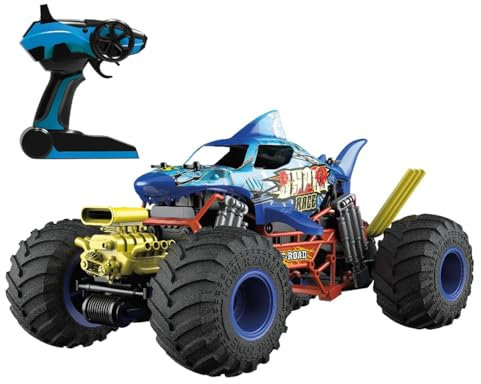 Tachan! Toys Öffnet die Magie Shark Spray-Fahrzeug, R/C-Maßstab 1:10-2,4 GHz, wiederaufladbarer USB-4-K-Akku, 20 km/h, +3 (CPA Toy Group 753T00711)