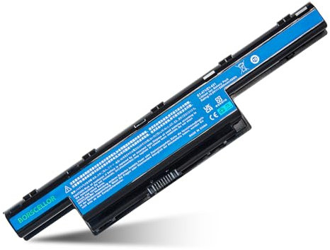 BORSCELLOR AS10D31 Batterie pour ordinateur portable ACER AS10D3E AS10D41 AS10D51 AS10D5E AS10D61 AS10D81 AS10G31 BTP-DTBM Aspire 4771 4771G 4771Z 5250 5251 5551 Référence produit : 5552. 5733, 5742