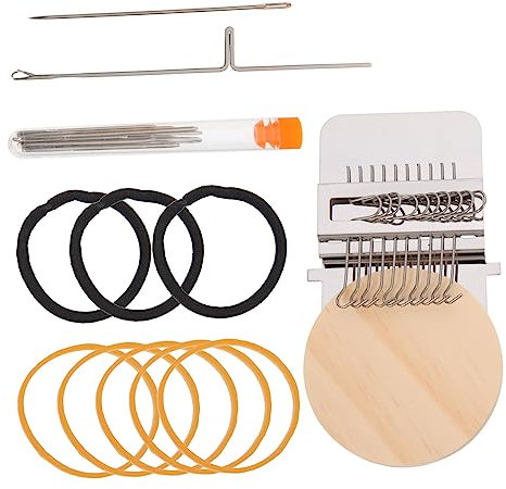 Angoily 1 Set Kleine Strickmaschine Strickmaschinen Webfaden Strickwerkzeug Maschenherstellung Mini Sachen Nähen Schal Basteln Sticken Wandteppich Strickwerkzeug Gummi