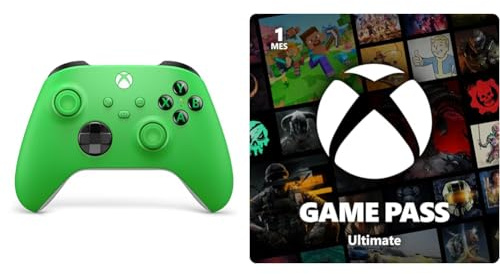 Xbox Mando Velocity Green + Game Pass Ultimate | Suscripción de 1 mes