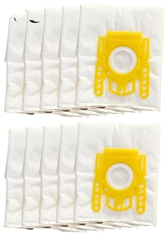 XUKQCVYC 5X Staubsaugerbeutel Kompatibel for Karcher Vliesfilterbeutel for VC 2 VC6100 VC6 200 VC6300 6.904-329.0 Waschbar Wiederverwendbar(10PCS)