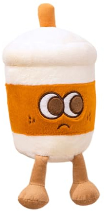 Coffee Cup Stuffed Toy, Cute Travel Mug Plush, 10.24 inches, Ultrasoft Cozy PP Cotton Cushion, Fun Novelty Pillow for Girls Boys Kids, Birthday Valentine Day Gift Figure